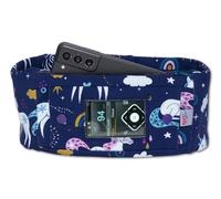 Belly Belt Pump Bag with Viewing Window and Additional Pocket for Insulin Pumps Pocket - Unicorns Size 60 cm - 65 cm