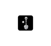 Belly Button bar Silver 8mm 10mm 12mm 14mm 16mm Heart Shaped Belly Bar G23 Titanium Pink Belly Button Piercing Bananabells Internally Threaded Barbell Piercing Navel Barbell Body Jewelry 1 Piece
