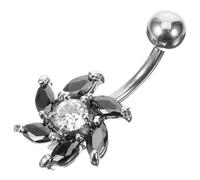 Belly Button Jewelry Cubic Zirconia Navel Rings Stainless Steel Piercing Charms for Dance Beach Travel and Parties Comfortable Fit Unique Design