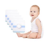 Belly Button Patches for Babies, 5 Pieces Belly Button Shaper with Waterproof Cotton Pads, A Must Have for Toddlers, Baby Belly Button Wraps, 8 x 8 cm