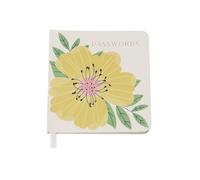 Belly Button Yellow Rose Password Book | Floral Password Keeper | Textured Cover | Sustainable | 110x115mm