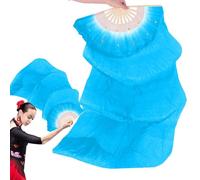 Belly Dance Fans, National Dance Fans - 1.8 Meters Long Belly Dance Fans with Thick Frame - Beautiful Fan Veils for Artists Supplies