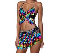 Belly Dance Performance Skirt Suit With Sparkling Sequins And Elegant Fringe For Stage Shows Practice 60 S Fancy Dress Costumes Women Club Dresses Uk Party 1940s