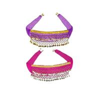 Belly Dancer Skirt for Dogs, Corgi Costume for Dogs, Waist Chain Dog Dancer, Passionate Puppy Shaking Hip Dance Hip Scarf Decoration for Halloween Day,Dog Costume with Sequin Fun Dress Up dog (You can
