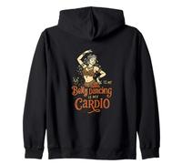 Belly Dancing Is My Cardio Funny Dancer Statement Zip Hoodie