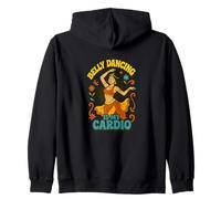 Belly Dancing Is My Cardio Funny Dancer Statement Zip Hoodie