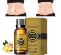 Belly Drainage Ginger Oil,Tummy Ginger Oil,Ginger Massage Oil,Natural Ginger Essential Oil,Natural Lymphatic Drainage Ginger Oil,Skin and Relieve Muscle Soreness (1 Pcs)