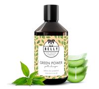 Belly Green Power Dog Shampoo - 250ml, Vegan, pH Balanced, Moisturizing & Soothing, with Aloe Vera, Eliminates Odours, Softens Fur, Ideal for Sensitive Skin, No Parabens or Silicones, Made in Germany