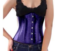 Belly hide women's fashionable bodysuit for all seasons. With hook closure. Perfect for celebrations. Fits well jeans for a flattering look, Dark purple, S