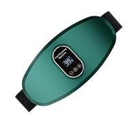 Belly Massager Belt - Ab Workout Stimulator with 6 Intensity Settings - Portable Stomach Toning Belt for Men & Women Home Office Gym Workplace