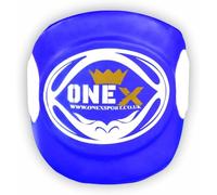 Belly Pad for Boxing, MMA, Muay Thai - Heavy-Duty Abdominal Protector for Body Shots & Sparring - Kick Shield Trainer Pad for Martial Arts, Kickboxing, Karate, and Combat Training (Blue)