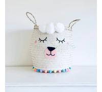 Bellybambino Lucy Llama pom pom Basket - Large