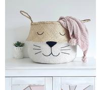 Bellybambino White Bottom cat Whiskers Basket - Extra Large