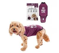 BellyGuard - After Surgery Dog Recovery Onesie, Post Spay, Neuter, Body Suit for Male and Female Dogs, Cone alternative for Large and Small Dogs, Soft Cotton Covers Wound, Stitches, Mini, Maroon