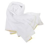 BellyLady Stunning Handmade Chiffon Belly Dance Veil, White, 47" x79" (120cm x 200cm), For Practice