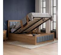 Belmont Grey and Oak Ottoman Storage Bed - Sizes Available