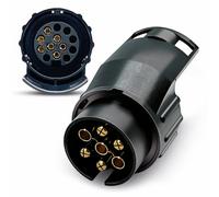 Belmont Leisure - 7 Pin To 13 Pin Towing Adaptor / 7 Pin Trailer Plug Socket Adapter, 7 To 13 Pin Trailer Adaptor Tow Connector, For Caravan Trailers Electric Adapter 7 Pin To 13 Pin (2)