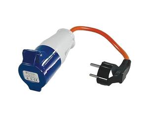 Belmont Leisure Electric Hook Up Euro 2 Pin to 16A Socket Adaptor Fly Lead for Caravan Motorhome Campervan European Camping Power Connection with Continental Plug and 16Amp Hook Up Socket