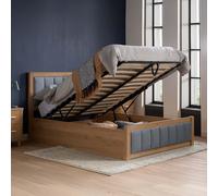 Belmont Ottoman Storage Bed - Grey and Oak - Sizes Available