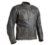 BELO CHELSEA leather jacket black antique S