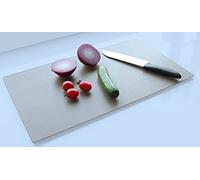 BELOFAY 52x30cm Pack of 2 Grey Tempered Glass Chopping Board | 5mm Toughened Glass Cutting Board | Worktop Saver, Non-Slip, Long Lasting, Round Corner, Smooth Edges, Scratch Resistant