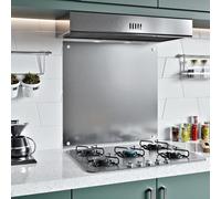 Belofay 60X55Cm 1mm Thick Stainless Steel Splashback For Kitchen With Brush Finish Hob Splashback For Cookers (With Holes)