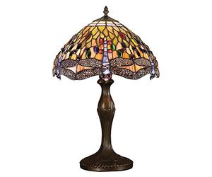 BELOFAY Dragonfly Tiffany Lamps, Stained Glass Handmade Tiffany Lights Table Lamps for Bedrooms, Living Room and Lounge | 12x18 Inches Complete Height (WxH)