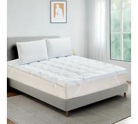 Belofay Ultra Cool Single Mattress Topper 10Cm Extrathick With Cooling Jacquard Fabric, 100% Polyester Filling