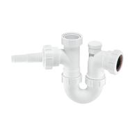 Belofay Waste Trap - Multi-Fit 1½" Kitchen Sink P Trap with 75mm Water Seal for Modern Under-Sink Installations