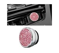BELOMI Bling Waterproof Dustproof Car Cigarette Lighter Plug Cover - Diamond Socket Dust Cap for Most Cars (Pink)