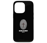 Belong to Christ Faith Fingerprint Cross Isaiah 43:1 Case for iPhone 13 Pro