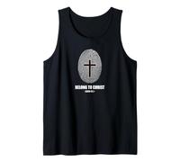Belong to Christ Faith Fingerprint Cross Isaiah 43:1 Tank Top