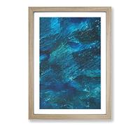 Belonging in Abstract Framed Print | A2 Oak Framed Wall Art | Ready to Hang | Abstract Fantasy Picture | Living Room Bedroom Lounge Office