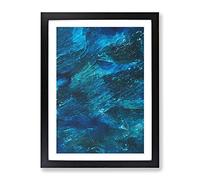 Belonging In Abstract Modern Framed Print | A2 Black Framed Wall Art | Ready to Hang | Abstract Fantasy Picture | Living Room Bedroom Lounge Office