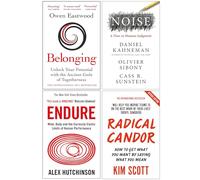 Belonging, Noise, Endure & Radical Candor 4 Books Collection Set