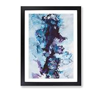 Belonging To The Ocean Abstract Framed Print | A2 Black Framed Wall Art | Ready to Hang | Abstract Nautical Picture | Living Room Bedroom Lounge Office