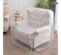 BELOTREE BIBEGER Plastic Armchair Chair Covers for Pets, Waterproof Heavy Duty Plastic Recliner Cover, Protect The Sofa Chair for Storage and Moving (1 Pack)