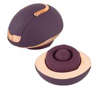 Belou - Rechargeable Rotating Vulva Massager Vibrator (Purple)