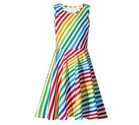 Belovecol Girl Beach Dress Rainbow Dresses Party Kids A-Line Dress Party Boho Cool Dress Girls Age 10-12 Years