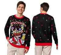 Belovecol LED Christmas Sweater for Men Women Unisex Ugly Elk Xmas Pullover Festive Knitted for Party XXL