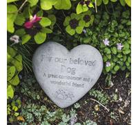 Beloved Dog Heart-Shaped Pet Memorial