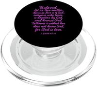 Beloved Let Us Love One Another 1 John 4:7 Bible Verse Pray PopSockets PopGrip for MagSafe