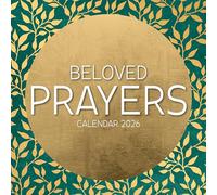 Beloved Prayers 2026 Square Wall Calendar, 16-Month, Gold Foil Design with Floral Pattern, Religious Inspirational