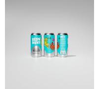 Below Brew Co Heaven & Hells, Alcohol-Free Helles Lager, 0.5% (24 Pack)