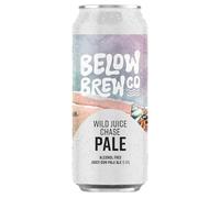 Below Brew Co Wild Juice Chase, Alcohol-Free Juicy DDH Pale Ale, 0.5% (12 Pack)