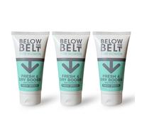 Below The Belt Fresh and Dry Boobs Sweat Care Cream, Under Breast Care with Fresh Breeze Scent, Under-Bust Anti-Sweat and Anti-Chafing Formula, Talc Free - 75ml Trio Pack