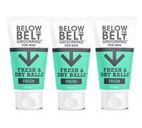 Below The Belt Fresh & Dry Balls Anti Chafe Deodorant Gel Fresh 3 x 75ml | Anti-Chafing and Deodorant Gel for Men. Long Lasting Odour and Sweat Protection. Quick Dry Formula with a fresh scent.