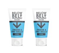 Below The Belt Men's Fresh & Dry Balls 75ml (2x75ml, Cool) in Clear Below The Belt Clear 75ml