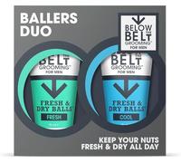 Below The Belt Mens Groin Deodorant, Anti-Chafing Cream for Men Ballers Duo Gift Set