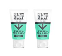 Below The Belt Men's Grooming Fresh & Dry Ball Intimate Cream For Men 2 x 75ml in White Below The Belt White 75ml